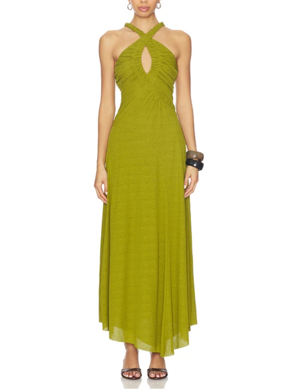 Alora Dress from Sovere Revolve Green/Verde/Chartreuse